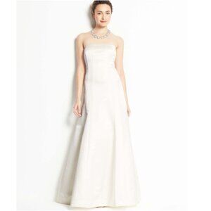 Ann Taylor Duchess Satin Strapless Wedding…